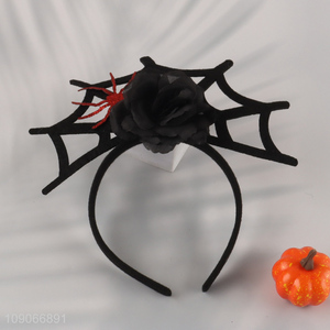 Good Quality Halloween Spider Web Headbands Halloween Hair Hoops