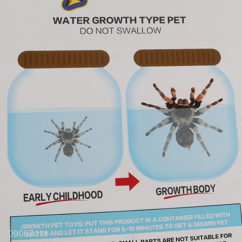 Hot selling creative kids spider water growing toys wholesale