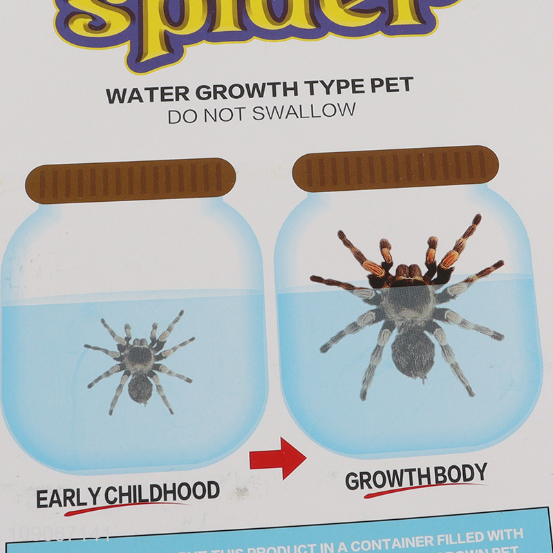 New arrival children novel spider series magic water growing toys