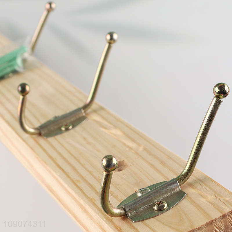Yiwu market household heavy duty wooden hooks for bathroom kitchen