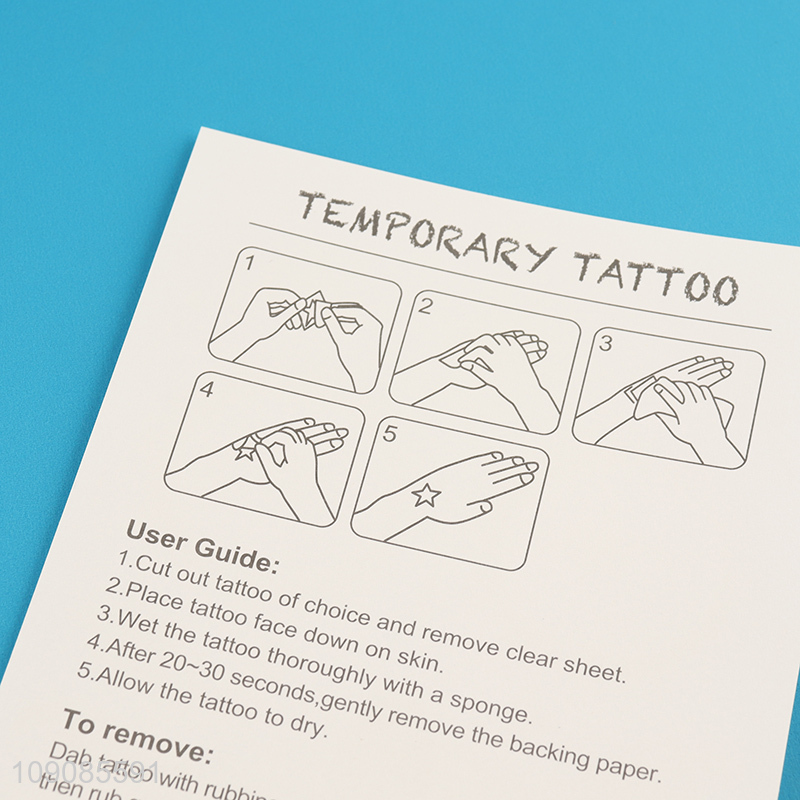 Factory wholesale washable adult tattoo sticker temporary tattoo