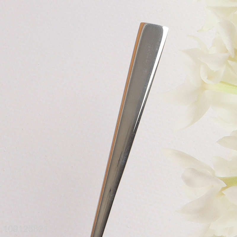 Online Wholesale Long Handle Dinner Spoon Stainless Steel Dinner Spoon