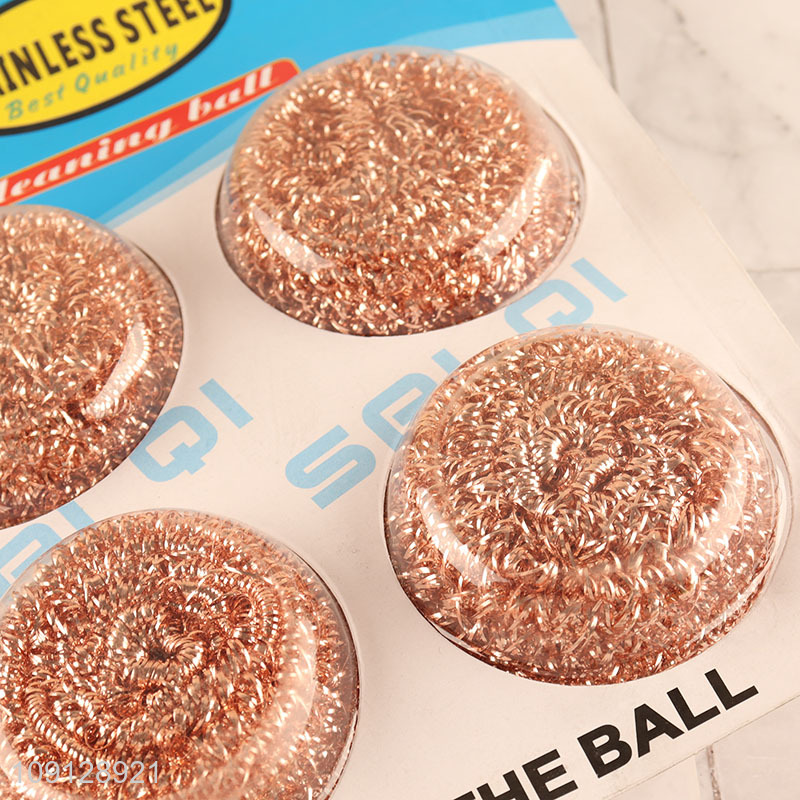 China wholesale 4pcs kitchen bowl washing clean ball kit