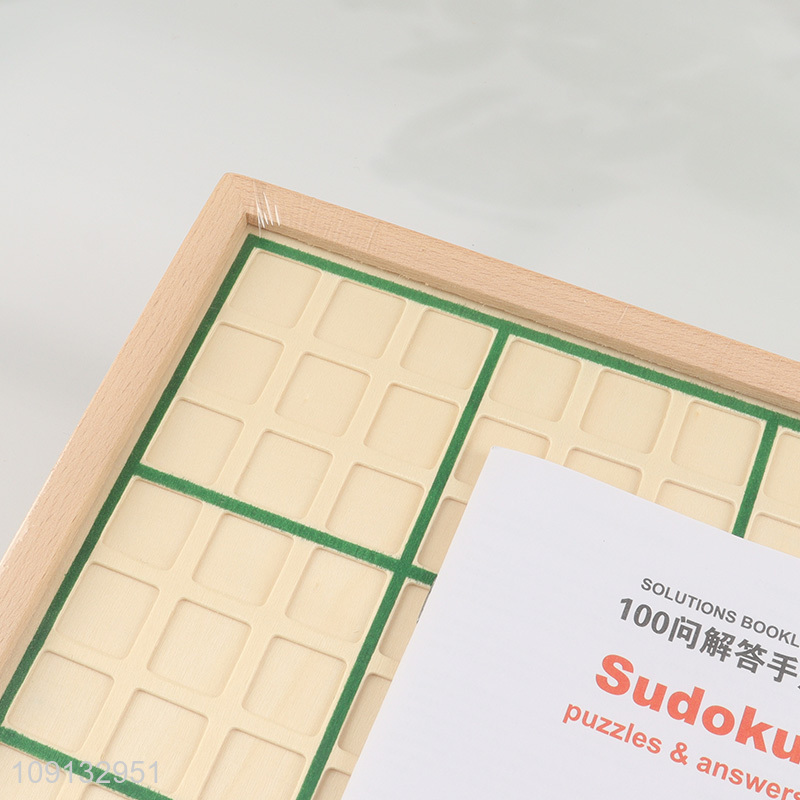 Online Wholesale Wooden Sudoku Puzzle Board Game for Kids and Adults