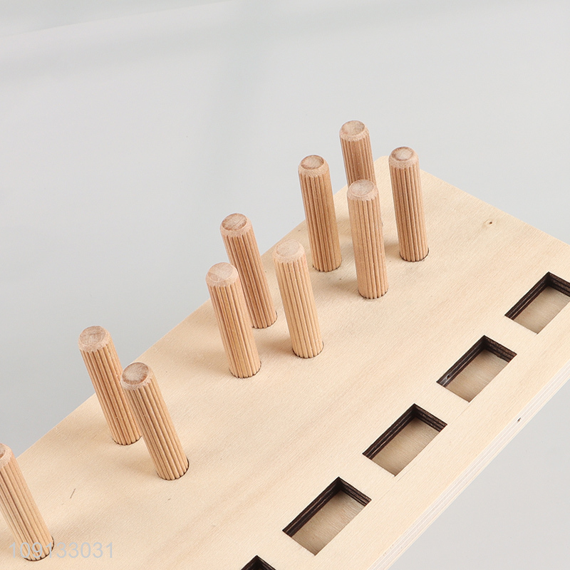 Hot Selling 2-In-1 Wooden Sorting and Stacking Toy Fishing Toy for Kids