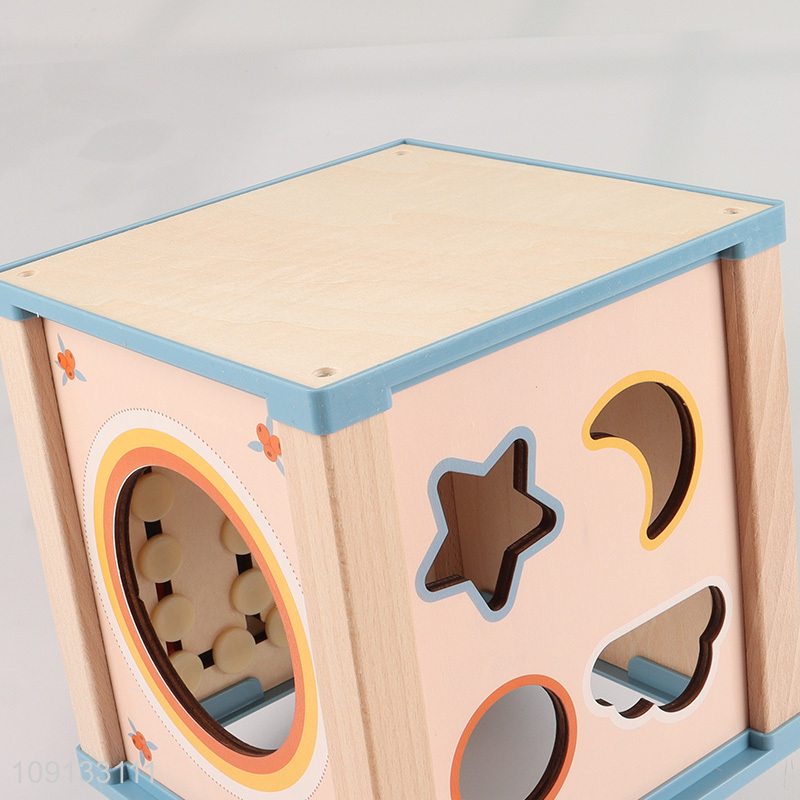 Wholesale Multi-Function Wooden Box Wooden Shape Matching Game Montessori Toy