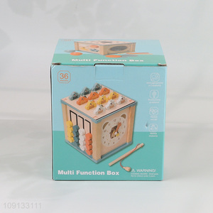 Wholesale Multi-Function Wooden Box Wooden Shape Matching Game Montessori Toy