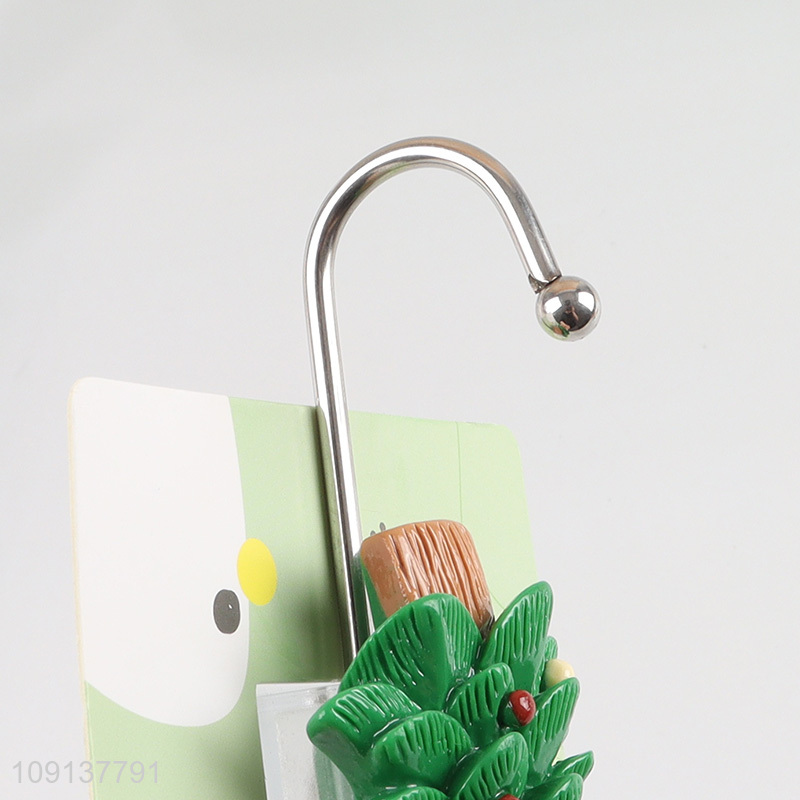 Top selling christmas tree shape sticky hook wall hook for household