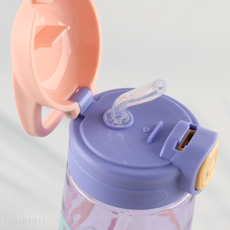 Most popular portable plastic water bottle drinking bottle with handle