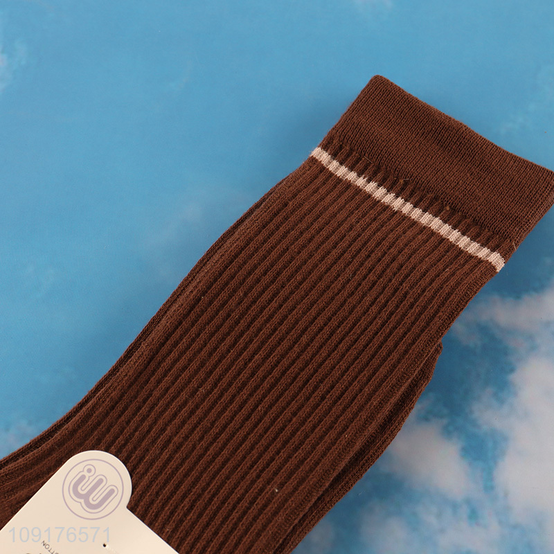 Best selling winter fashion women crew socks cotton socks wholesale