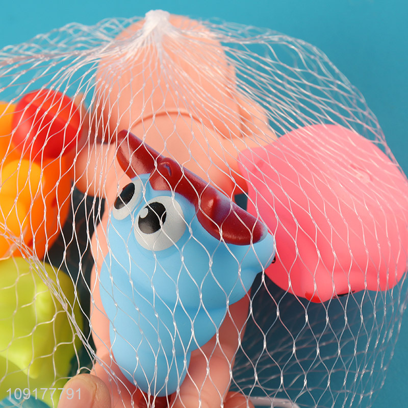 Most popular 5pcs non-toxic water play toys bathing shower toy for kids