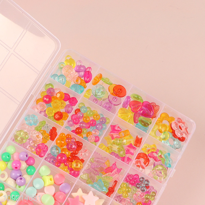China supplier kids educational toys diy beads set diy jewelry toys