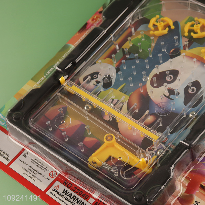 Hot Selling Mini Pinball Game Cartoon Panda Pinball Game for Kids