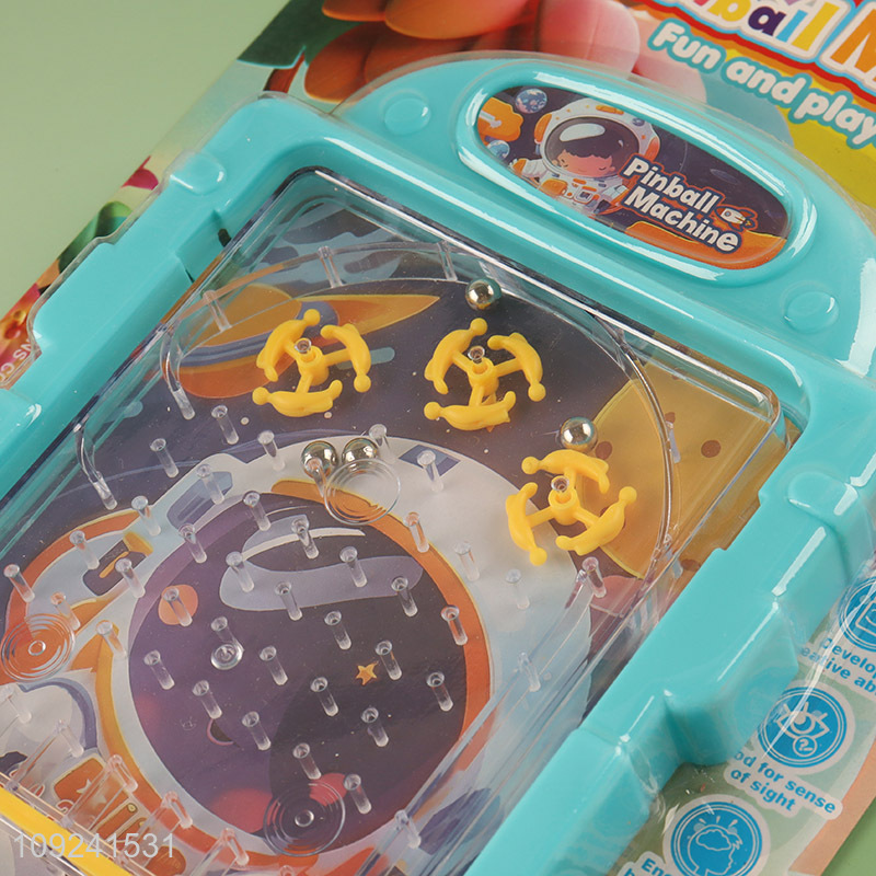 China Imports Mini Pinball Game Cartoon Spaceman Pinball Game for Kids