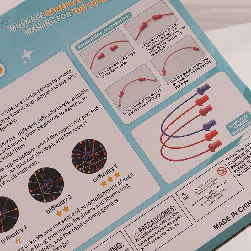 New Arrival Rope Untangling Puzzle Game Educational Board Game for Kids