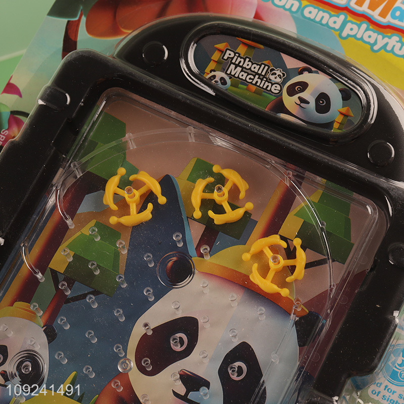 Hot Selling Mini Pinball Game Cartoon Panda Pinball Game for Kids