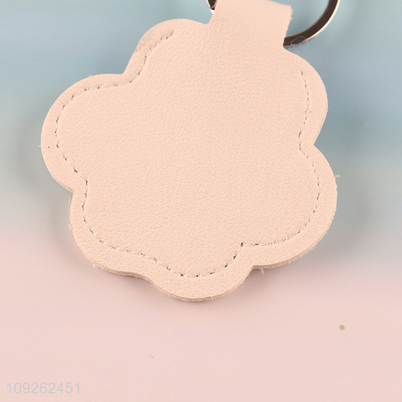 China Imports Cat Paw Keychain PU Leather Keychain Bag Charm Backpack Purse Pendant