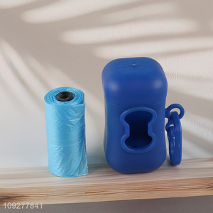China wholesale pet dog poop waste bag holder with garbage bag