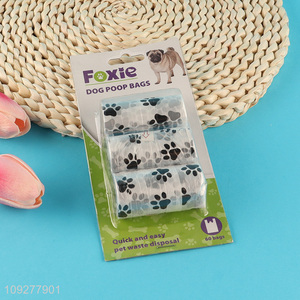 China factory thickened disposable pet dog poop bags
