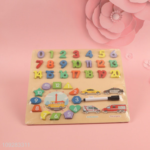 Popular products wooden playing learning writing board educational toys for kids