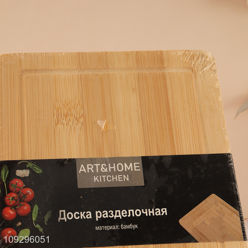Good sale rectangle bamboo kitchen cutting board