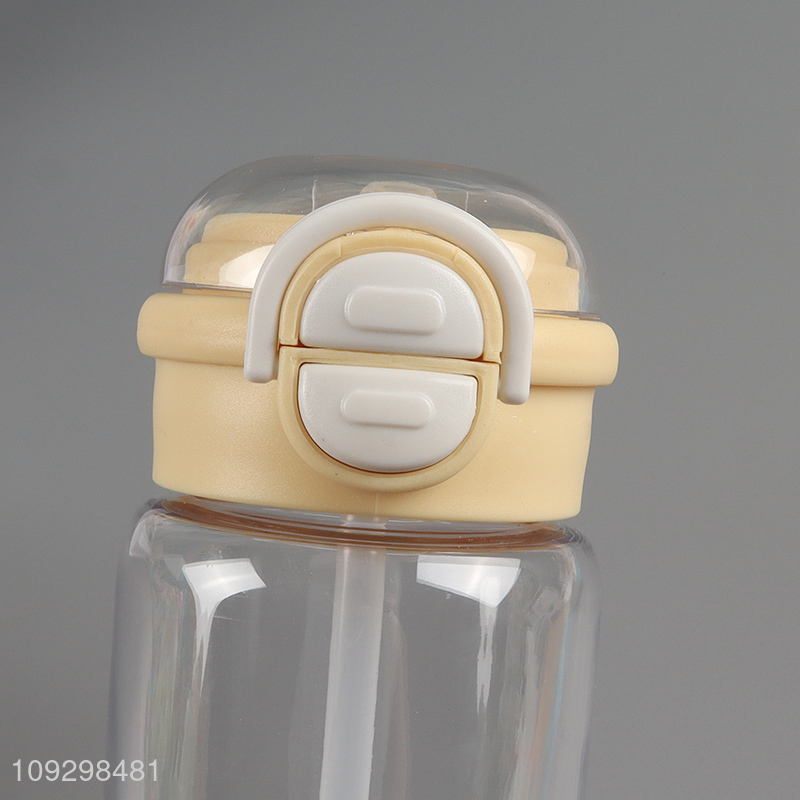 Factory price plastic water bottle drinking bottle with straw