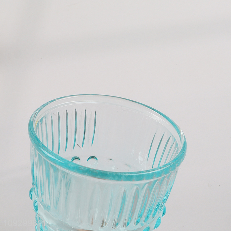 Good quality 6pcs dazzling diamond dot cup glass cup set