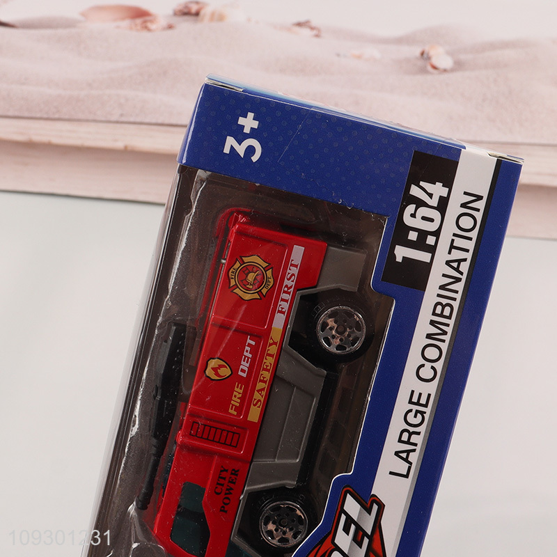 Popular products kids alloy slide vehicle toys fire truck toy