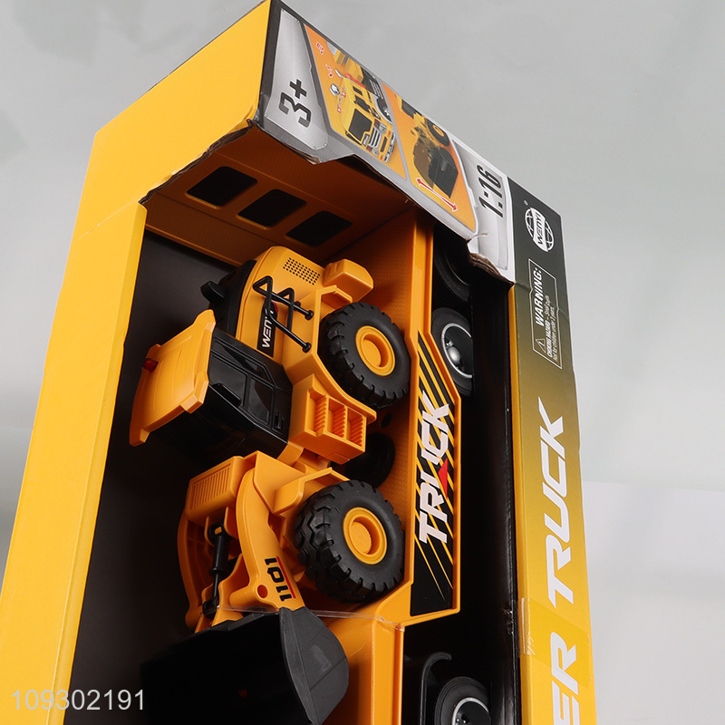 Low price 1:16 inertial truck toys with lights and sounds