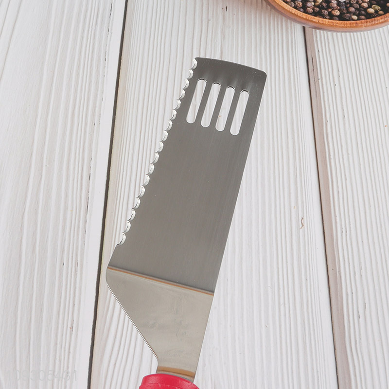 Most popular stainless steel non-stick slotted spatula cooking spatula