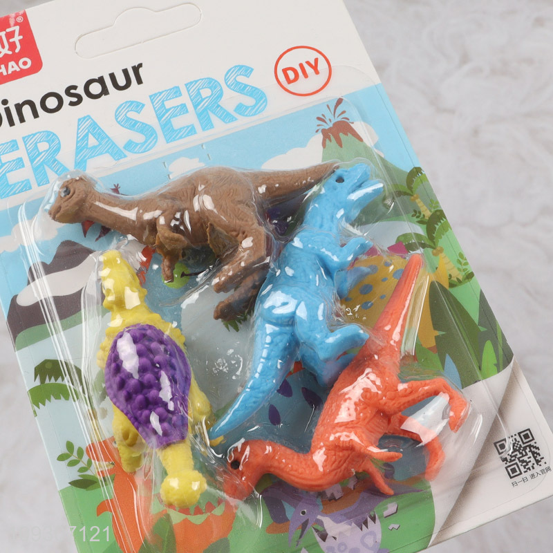 Top products dinosaur series students stationery eraser set for sale