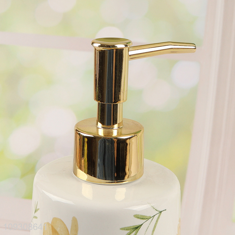 Good quality bathroom accessories ceramic liquid soap dispenser