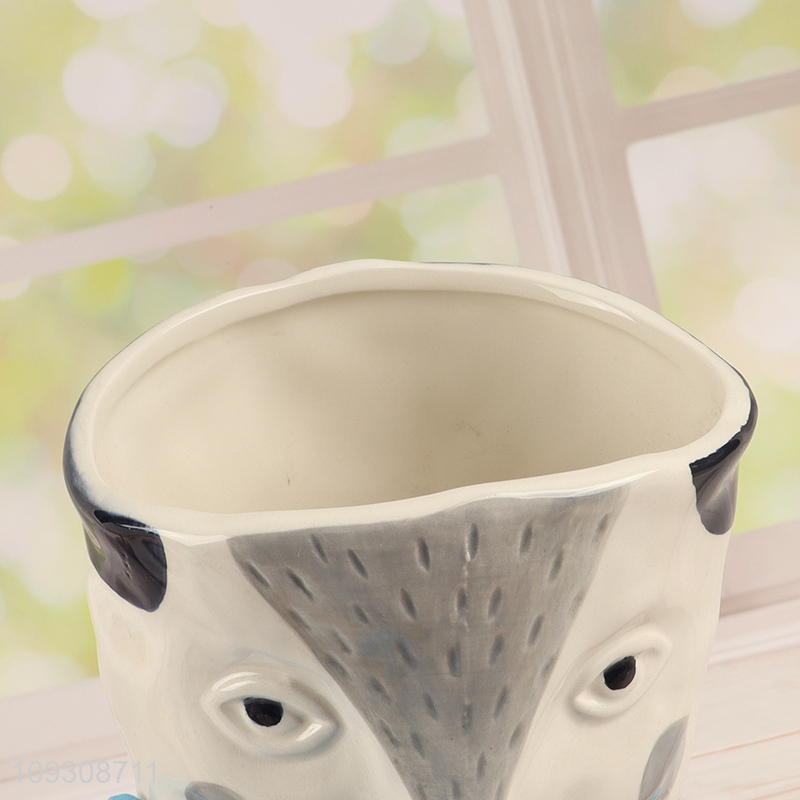 Top quality cartoon ceramic flower pot plants pot