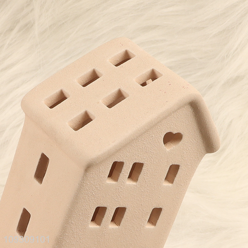 Good selling christmas decoration ceramic house ornament