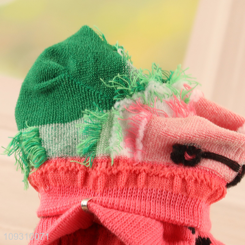 China wholesale watermelon cotton socks women ankle socks