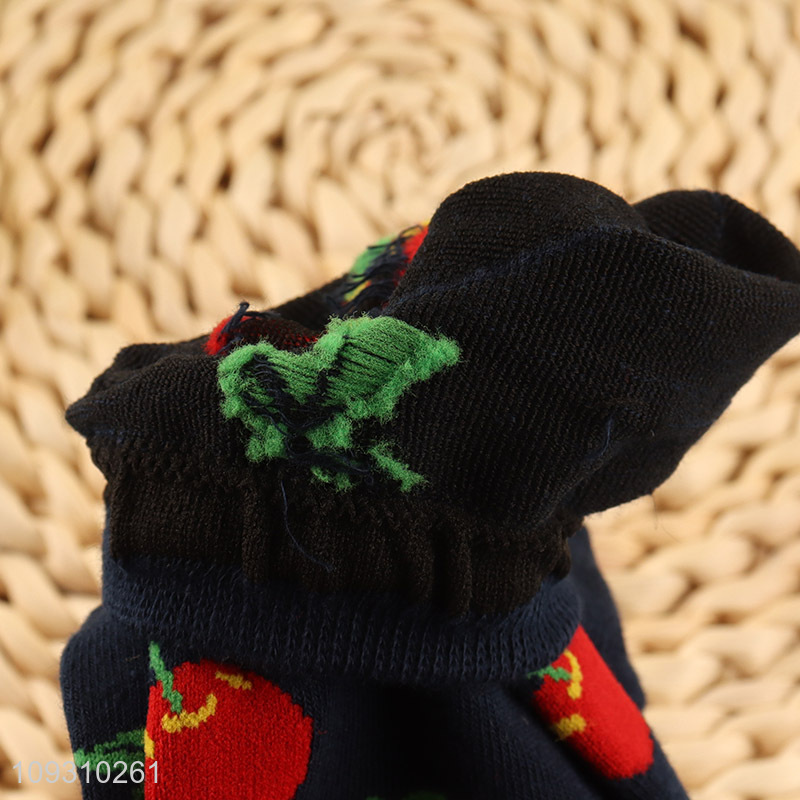 Latest products summer fashion cotton socks women ankle socks