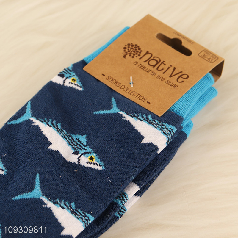 Most popular winter cotton socks women crew socks