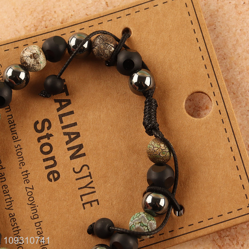Factory wholesale stone jewelry beaded bracelet