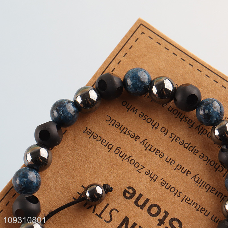 China factory stone fashion jewelry beaded bracelet