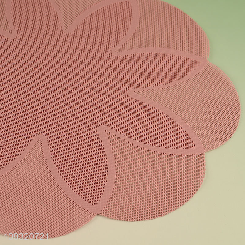 Good selling flower shape place mat dinner mat