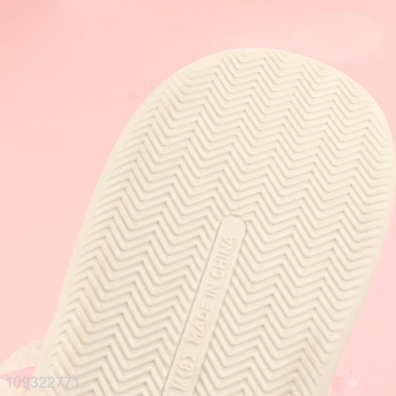 Top sale women home slipper polyester slippers