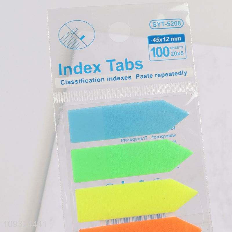 Hot selling multicolor school office index tabs