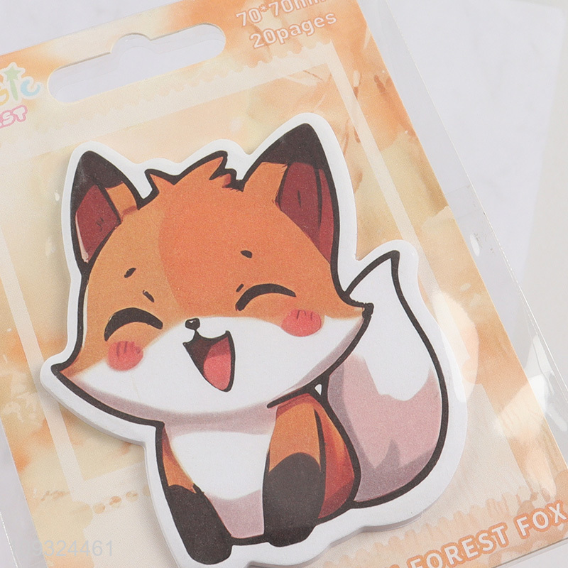 Top products cartoon fox self-adhesive sticky notes