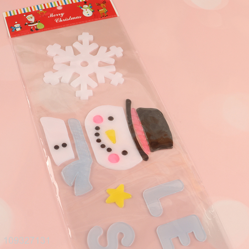 Popular products tpr Christmas sticker window sticker