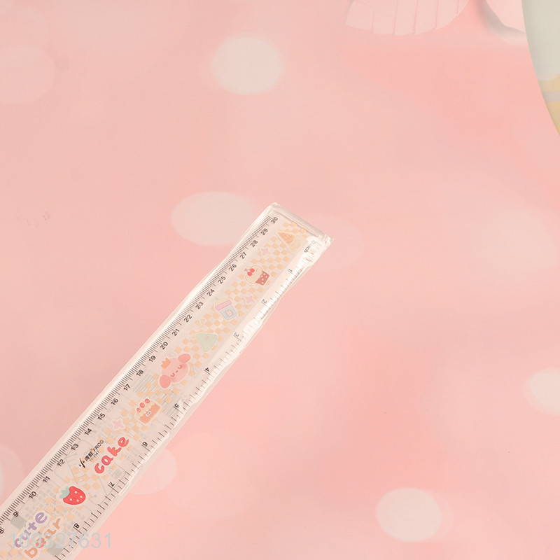 China wholesale cartoon plastic ruler straight ruler