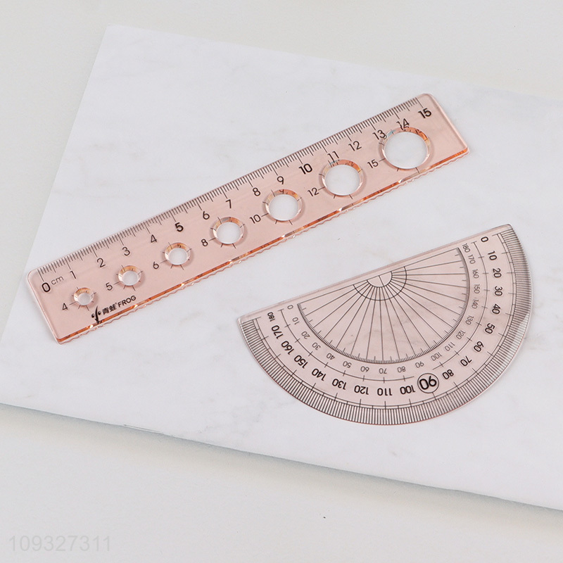 Yiwu market school students plastic ruler set
