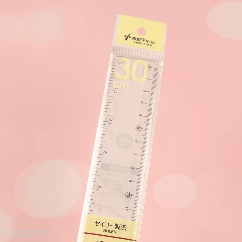 Good quality stationery plastic ruler straight ruler