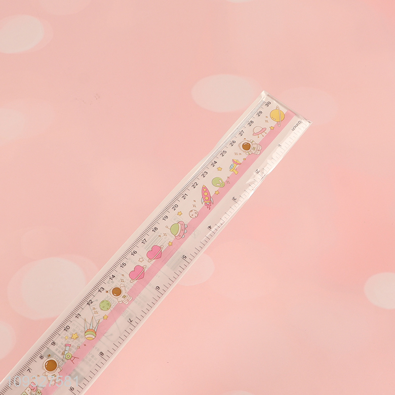 New arrival printed plastic ruler straight ruler