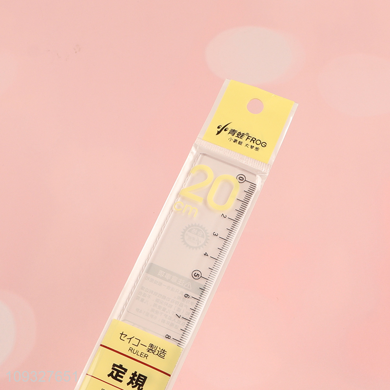 Good quality stationery plastic ruler straight ruler