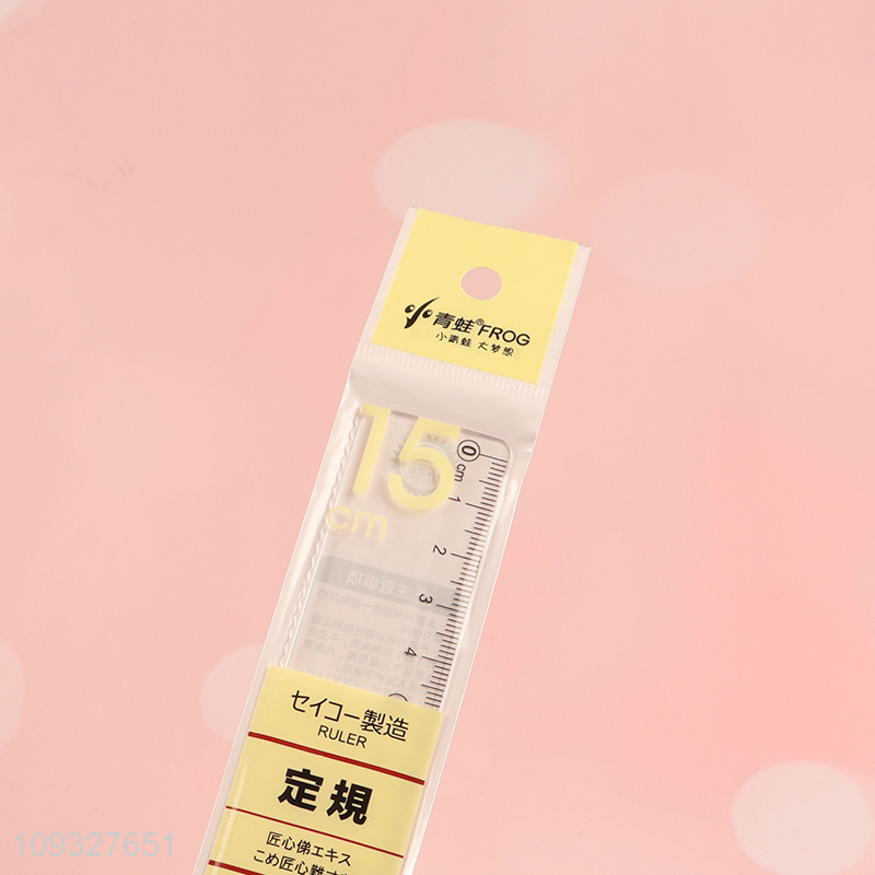 Good quality stationery plastic ruler straight ruler
